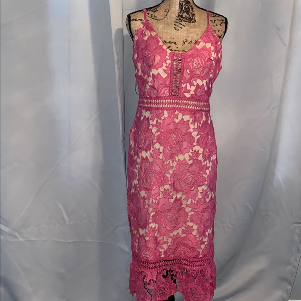 Never Worn Gianni Bini Coral Lace Dress